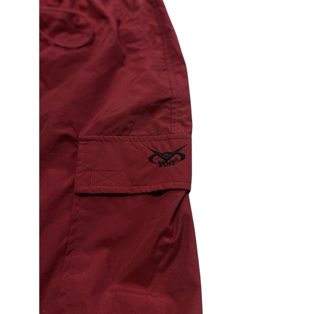 Voit Men's Red Cargo Swim Trunks Size Large Nylon Mesh Lined Y2K Style 8" Inseam - Picture 3 of 11